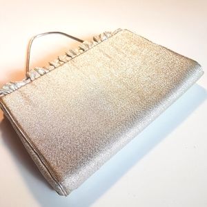 Vintage silver evening bag / purse
